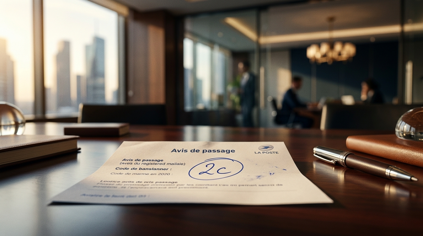 Lettre Recommandée 2C : Décoder le Code sur Votre Avis de Passage