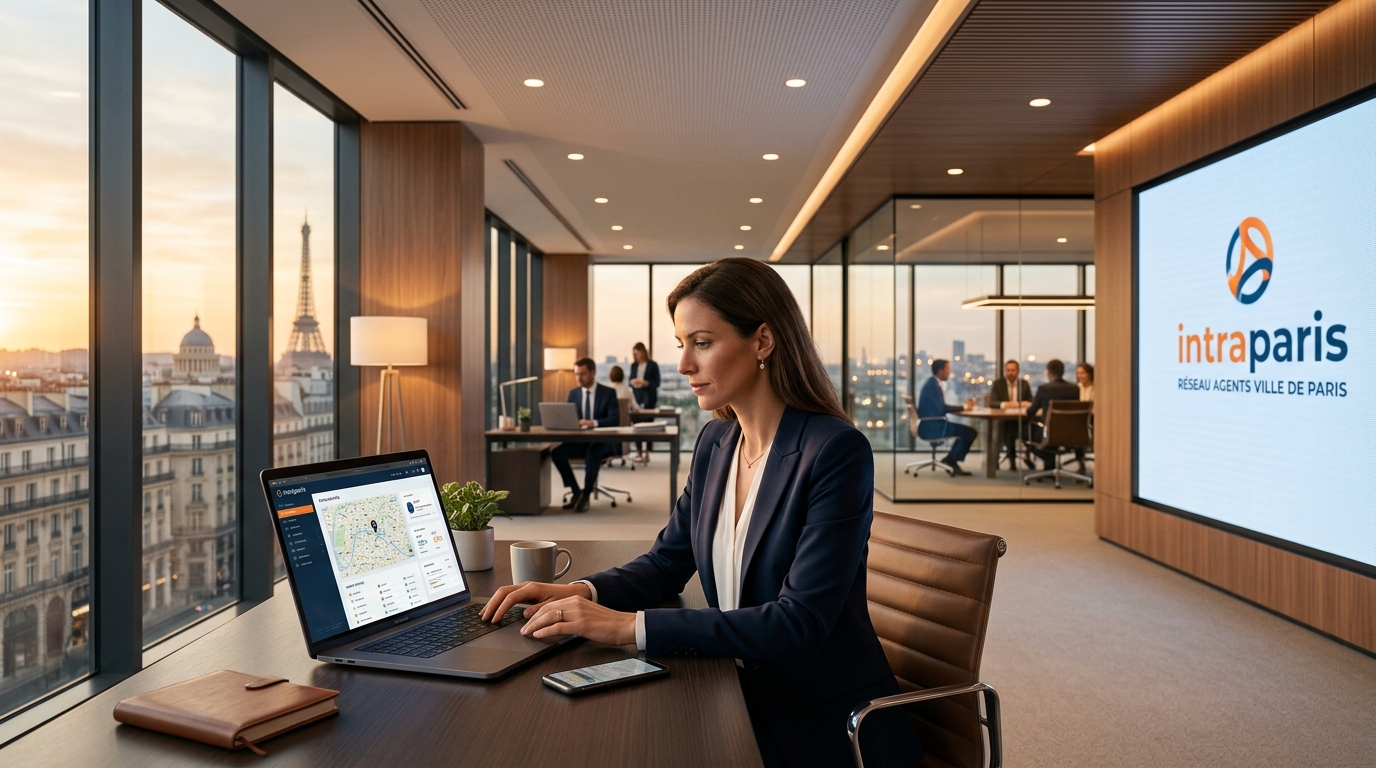 accédez facilement à l'espace intranet intraparis, dédié aux agents de la ville, pour consulter vos informations professionnelles, actualités et services internes.